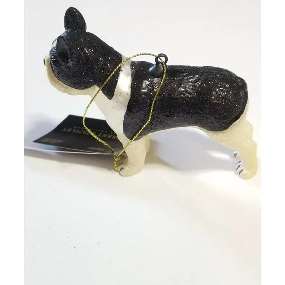 Robert Stanley Home Collection Christmas Ornament Boston Terrier Dog Black White - Picture 9 of 9